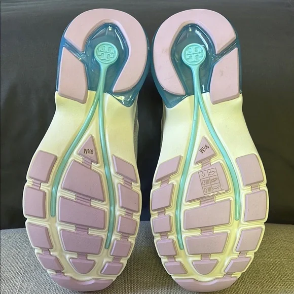 Tory Burch White and Pink Sneakers - Picture 6 of 6